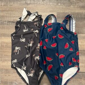 Carter's Kids' Swimsuit Set with Palm and Watermelon Prints